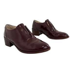 Louise et Cie Maroon Glossy Loafers